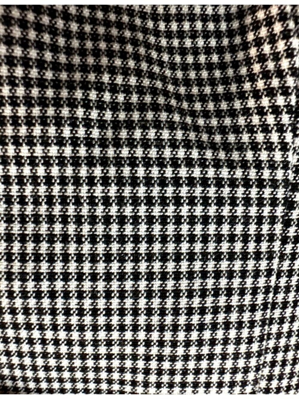 Houndstooth Off-Shoulder Jumpsuit XS Puff Sleeve Sweetheart Milkmaid Slim Fit - Picture 6 of 13